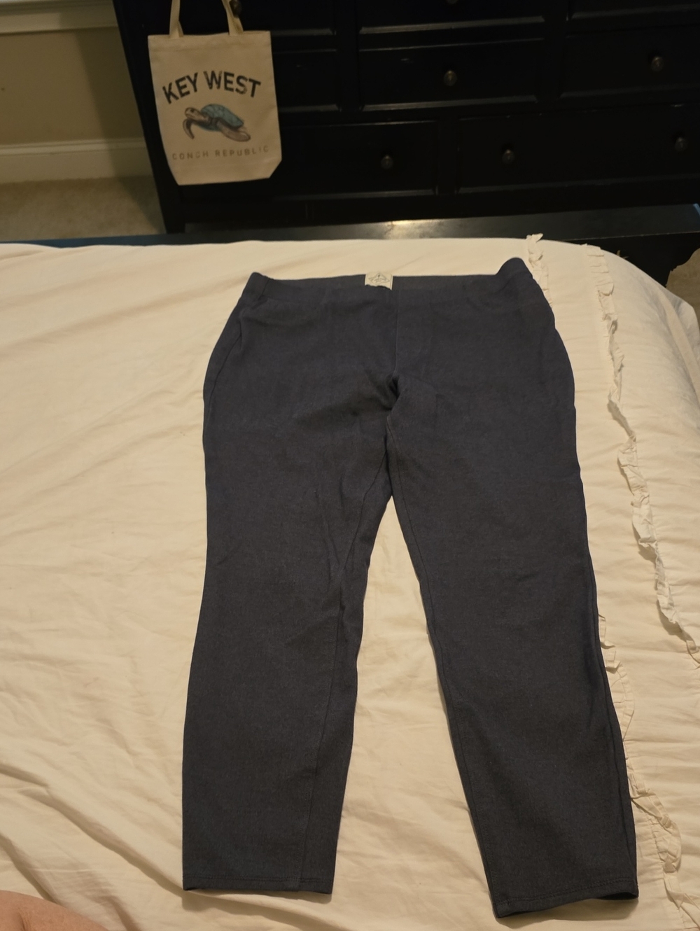 St. John's Bay Slate/Gray Classic Skinny Ponte Pants